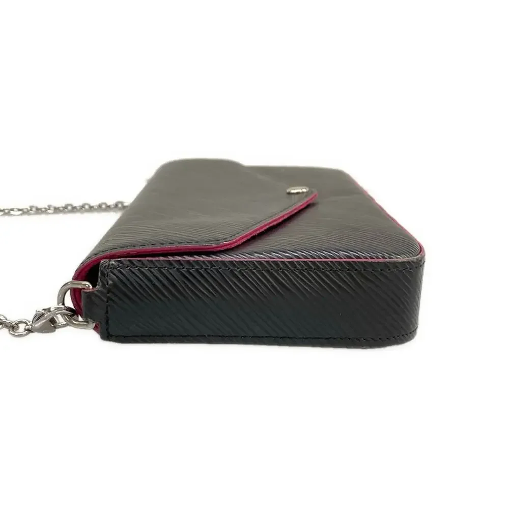 Louis Vuitton Pochette Felice Epi Other Style Wallet M64579 Noir Hot Pink